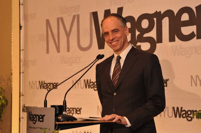 NYU Wagner Associate Dean Rogan Kersh addressing guests