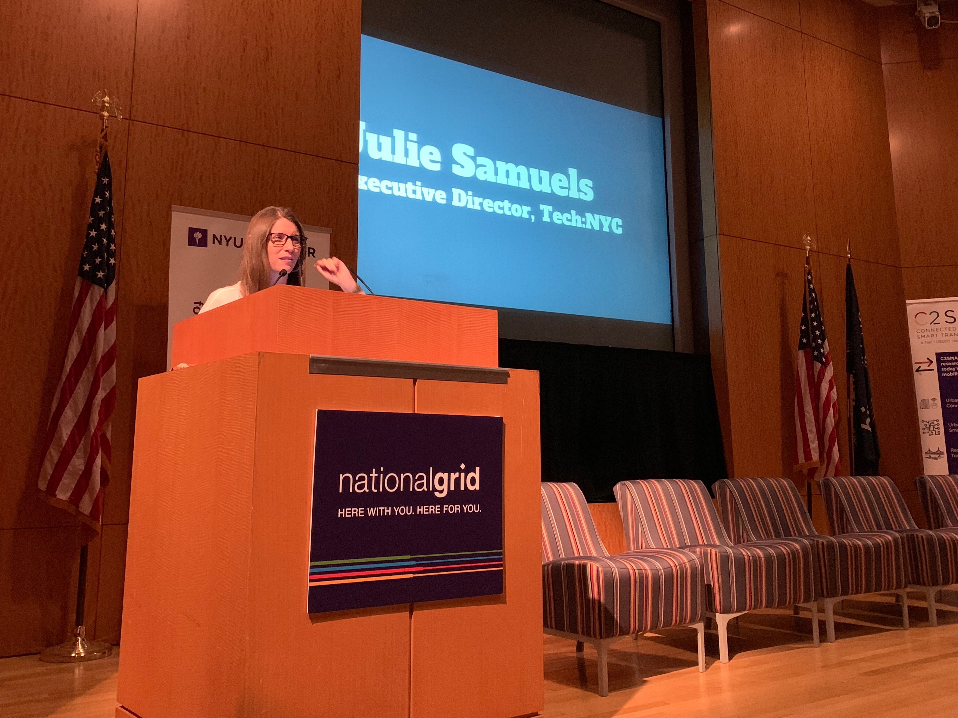 Julie Samuels delivered opening remarks