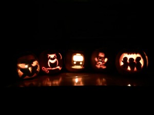 The Rudin Center team carved pumpkins!