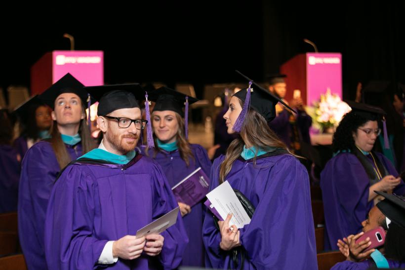 Graduates before the ceremony