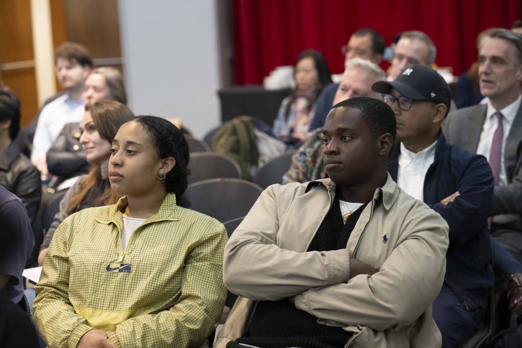 Crowd listening