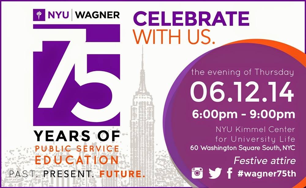 We invite you to celebrate with us  as we acknowledge 75 years of leadership in public service educa