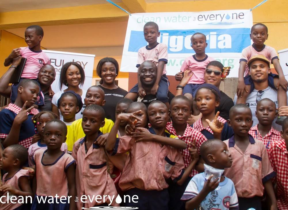  Clean Water for Everyone, a nonprofit organization founded and led by NYU Wagner’s Wemimo S. Abbey,