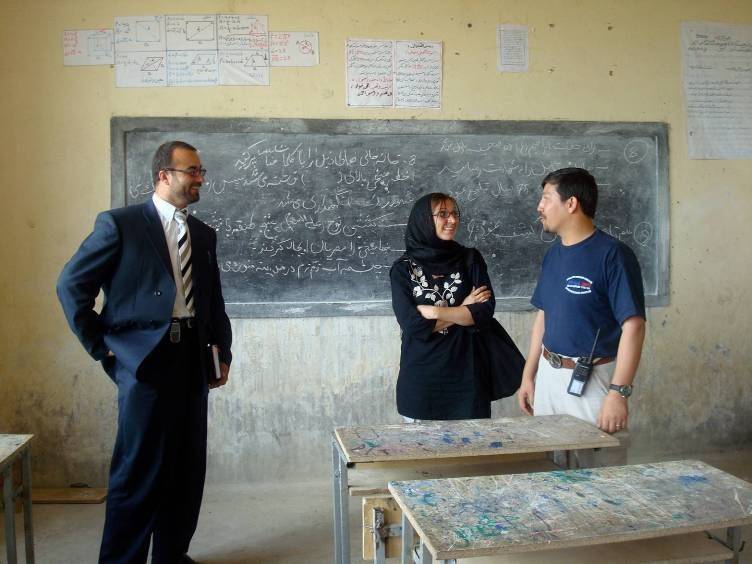 Kabul, Afghanistan: School visit by Gwen Neely during her work with UMCOR. Photo credit: Gwen Neely