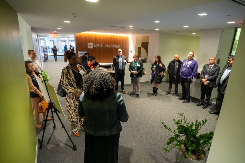 tour group in lobby