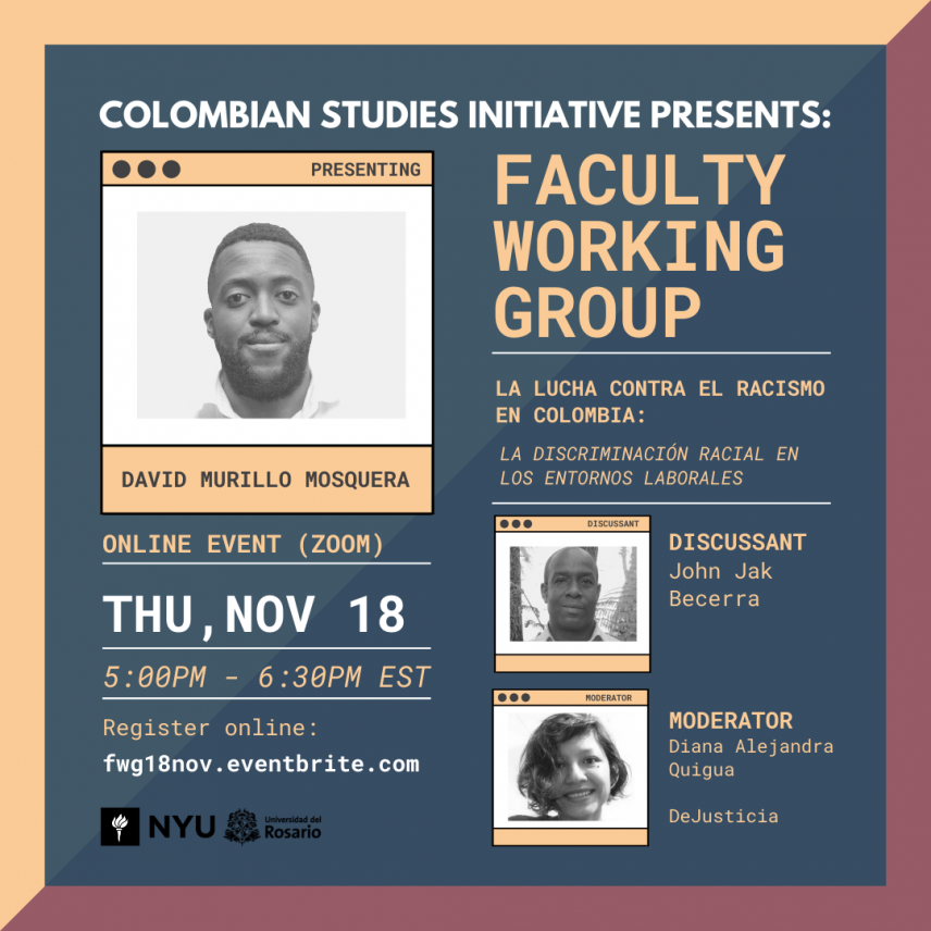 Event flyer for the November 18 faculty working