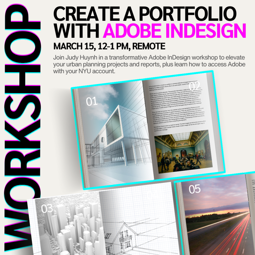 Adobe Workshop Promo Ad with InDesign Features