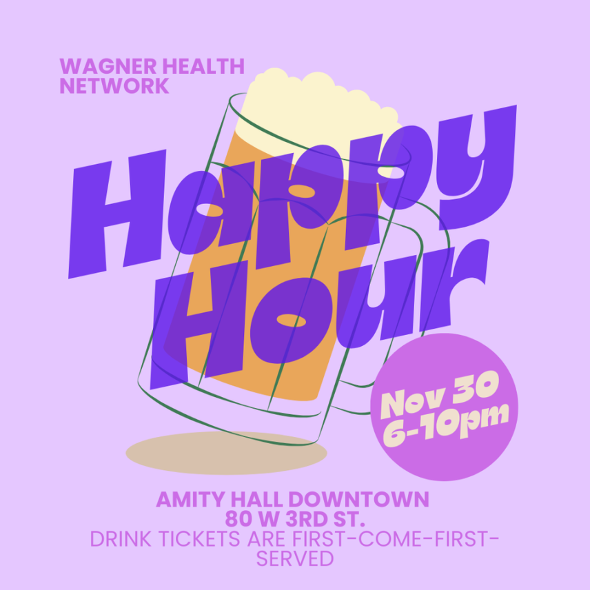 Graphic to advertise happy hour
