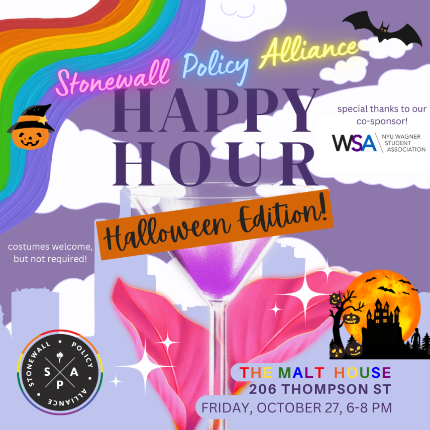 WSA x SPA Halloween Happy Hour Fri 10/27 6-8pm