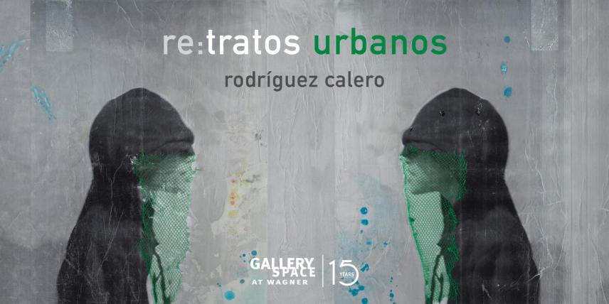Rodríguez Calero’s "UrbanHood II" (diptych); 48x72 in; fotacrolé mixed media on canvas; 2014. 