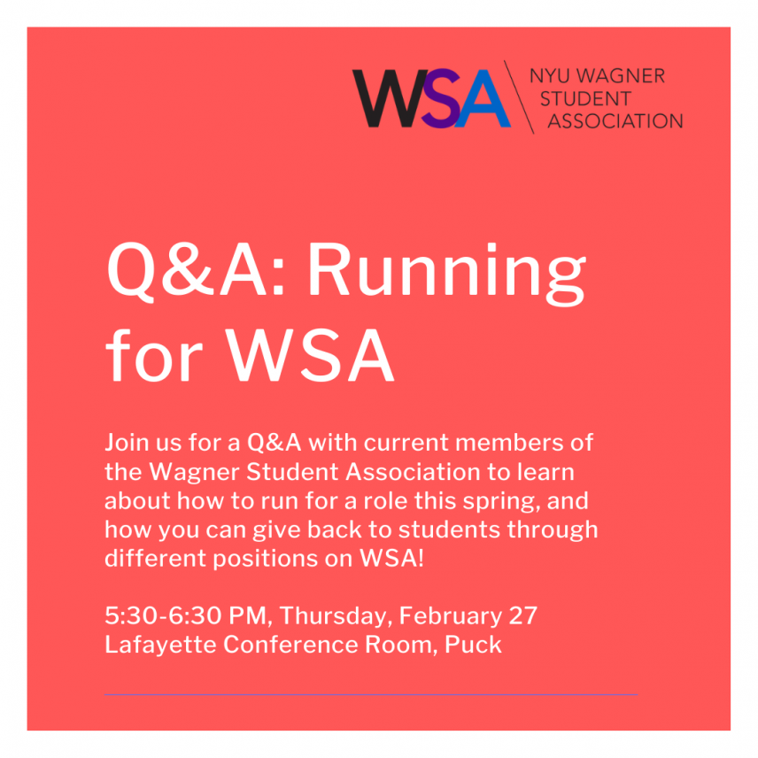 Q&A: Running for WSA