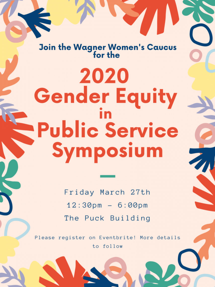 Join us 3/27 for the 2020 Gender Equity in Public Service Symposium