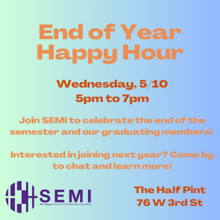 SEMI End of Year Happy Hour - 5/10 @ The Half Pint