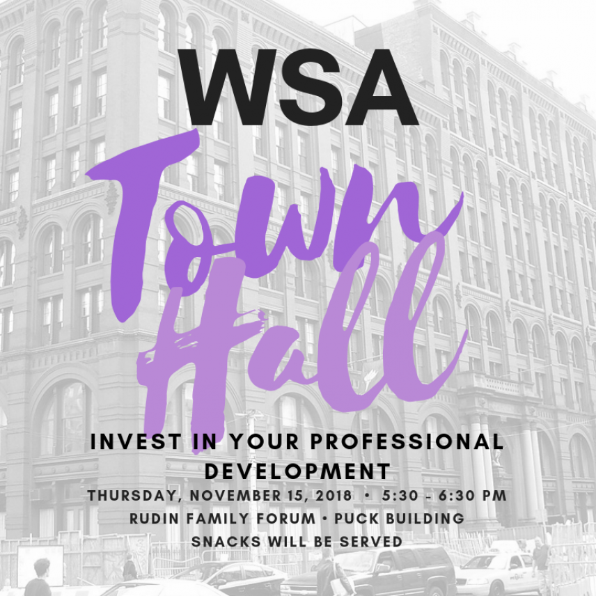 WSA 11/15 Town Hall Graphic