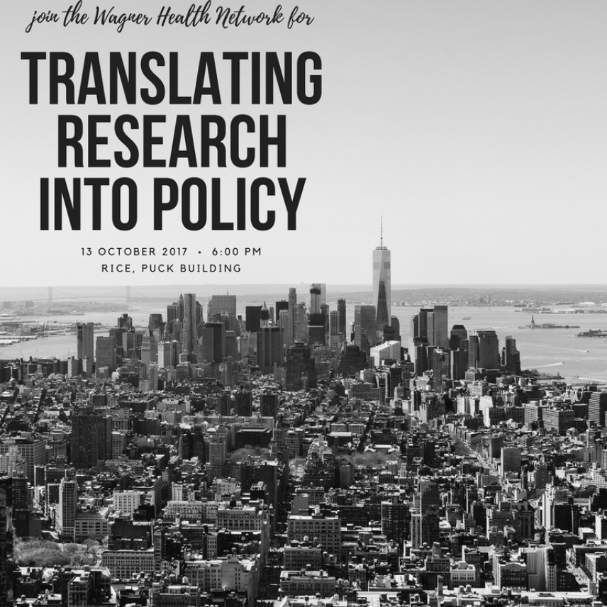Translating Research Into Policy Event Image