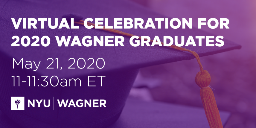 Virtual Celebration for 2020 Wagner Graduates