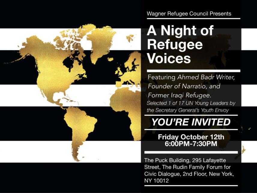 Flyer: Night of Refugee Voices 