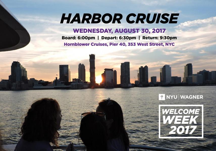 Welcome Week Harbor Cruise