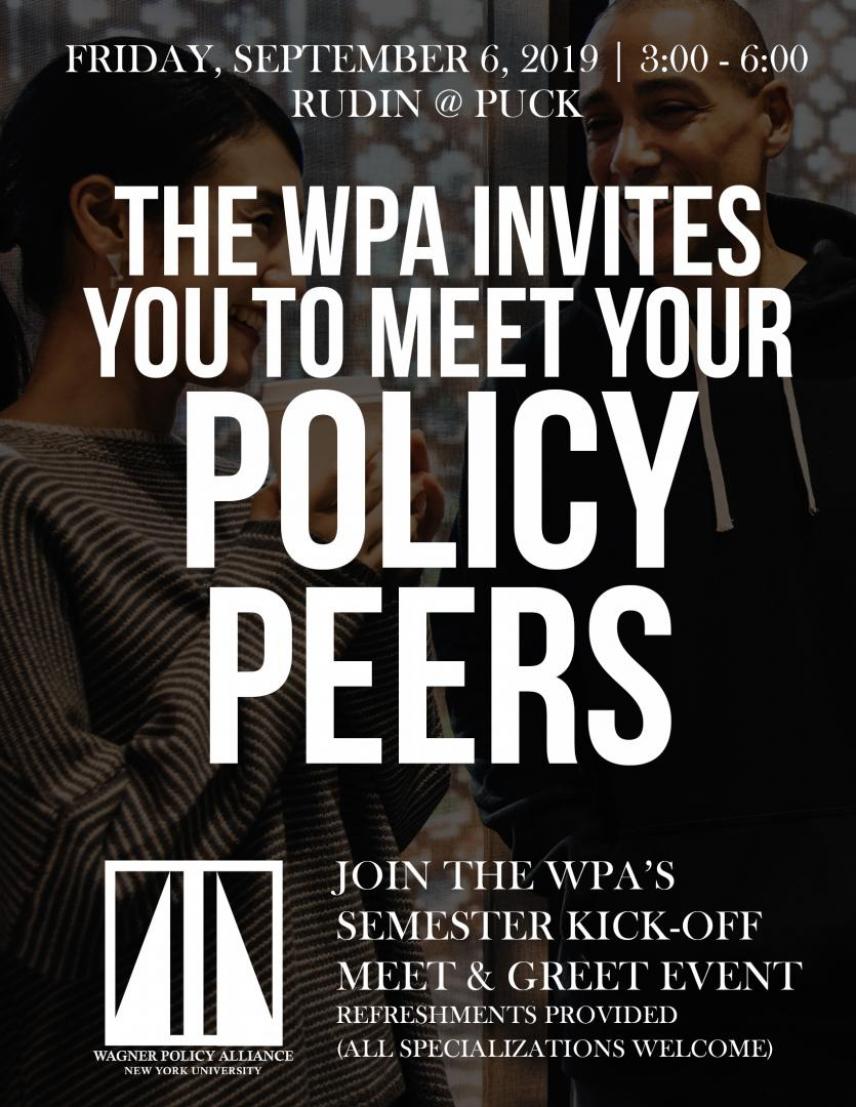 Wagner Policy Alliance Mixer