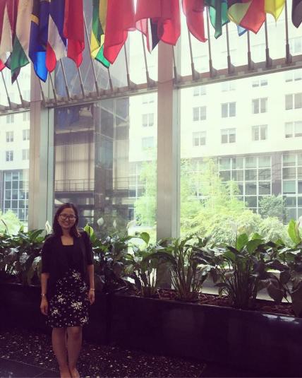 Handaa Enkh-Amgalan pictured inside of the World Bank building