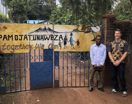 Eddie Rosenbaum at Pamoja Tunaweza Women’s Centre (Tanzania)