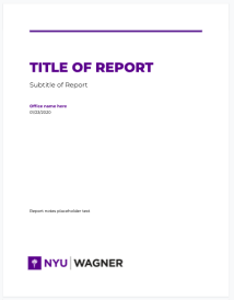 Report Cover