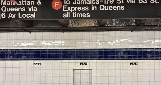 Jay St Subway sign